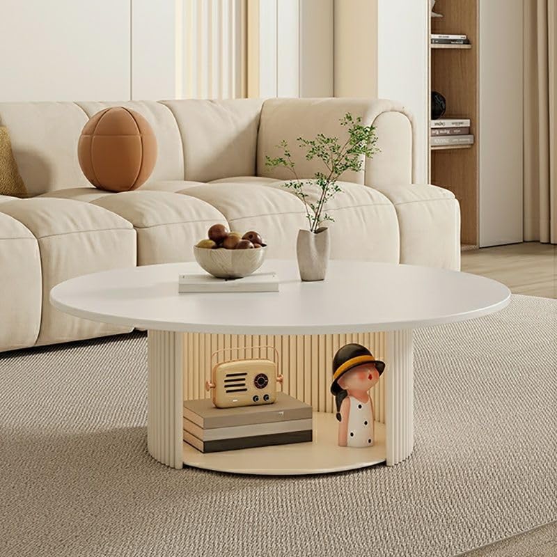 Amazon.com: CraftThink Scandinavian Coffee Table, Modern White No